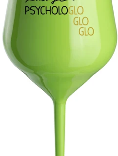 MOJE PSYCHOLOGLOGLOGLO - zelená nerozbitná sklenice na víno 470 ml