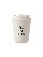 TEXT NA PŘÁNÍ - bílý termohrnek 300 ml