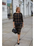 Dámská souprava M377 hnědočerná -  La Aurora