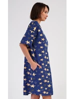 Dámské domácí šaty s tříčtvrtečním rukávem Hvězdy