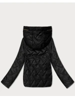 Cienka pikowana kurtka damska Goodlookin czarna (B8573-1)