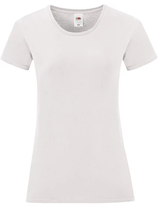 Fruit of the Loom Lady-Fit Iconic 150 T Dámské tričko 16.1432 white Fruit of the Loom Lady-Fit Iconic 150 T Dámské tričko 16.1432 white