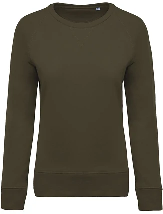 Kariban K 481 Dámská raglánová mikina z bio bavlny 20.K481 mossy green Kariban K 481 Dámská raglánová mikina z bio bavlny 20.K481 mossy green