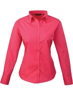 Premier PR 300 Popelínová halenka s dlouhým rukávem 39.0300 hot pink