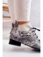 Dámské kozačky Suede Snake Maciejka 04744-03 Béžové