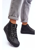 Dámské Tenisky Big Star Vysoké Zateplené Černé EE274110