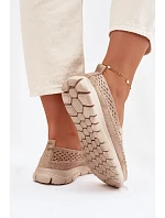 Otevřené lehké dámské mokasiny Sergio Leone MK099H zlaté