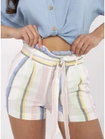 Šortky RO SN 2514.34P bílá a modrá