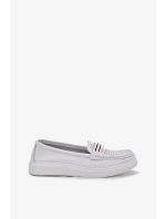 Dámské kožené mokasíny Dovema – bílé