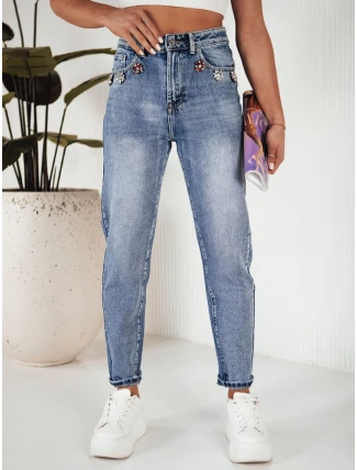 Dámské džínové kalhoty MOM modré FashionStreet UY1882