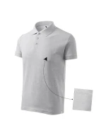 Bavlněná polokošile Malfini M MLI-21203 světle šedá melange Bavlněná polokošile Malfini M MLI-21203 světle šedá melange