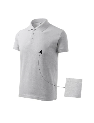 Bavlněná polokošile Malfini M MLI-21203 světle šedá melange Bavlněná polokošile Malfini M MLI-21203 světle šedá melange