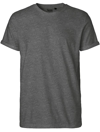 Neutral O 60012 Pánské bio tričko s ohrnutými rukávy 77.6012 dark heather Neutral O 60012 Pánské bio tričko s ohrnutými rukávy 77.6012 dark heather
