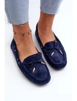 Dámské modré semišové mokasíny Si Passione
