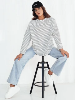 Dámská oversize mikina PEILLE bílá FashionStreet RY2364