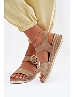 Dámské sandály Inblu RV000013 světle hnědé