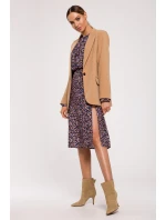 Dámské sako M602 hnědé - MOE Dámské sako M602 hnědé - MOE