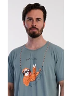 Pánská noční košile s krátkým rukávem Pohodář Pánská noční košile s krátkým rukávem Pohodář