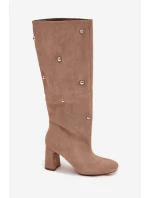 Kozačky na podpatku  model 219861 Step in style