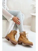 Zateplené dámské boty Big Star OO274A285 Camel