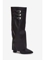 Dámské kozačky na podpatku C-354 Černá - Stephan Paris Dámské kozačky na podpatku C-354 Černá - Stephan Paris