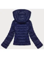 Tmavě modrá dámská prošívaná bunda pro přechodné období (23M9001-221) Tmavě modrá dámská prošívaná bunda pro přechodné období (23M9001-221)