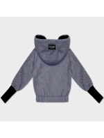 Tmavě modrá krátká pruhovaná bunda se stahovacím lemem na spodním okraji S'West (B8540-26) Tmavě modrá krátká pruhovaná bunda se stahovacím lemem na spodním okraji S'West (B8540-26)