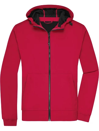 Daiber JN 1146 Pánská 2-vrstvá softshellová bunda s kapucí 02.1146 red/black Daiber JN 1146 Pánská 2-vrstvá softshellová bunda s kapucí 02.1146 red/black