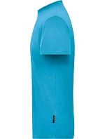 Daiber JN 1802 Pánské pracovní tričko z bio bavlny - Solid 02.1802 turquoise