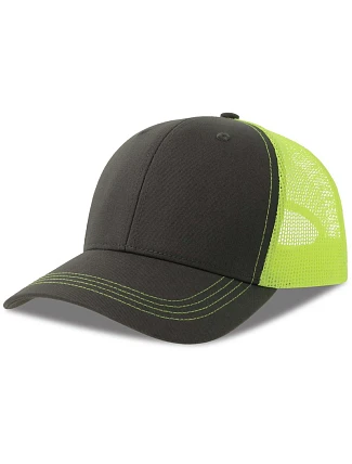 Atlantis Headwear Sonic-S 6 panelová Trucker kšiltovka 33.0259 dark grey/yellow fluo Atlantis Headwear Sonic-S 6 panelová Trucker kšiltovka 33.0259 dark grey/yellow fluo