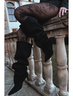 Dámské kozačky na jehlovém podpatku nazouvací černé Mavilla Dámské kozačky na jehlovém podpatku nazouvací černé Mavilla