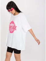 Tričko DHJ TS 6862.24X bílá a růžová