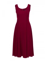 S424 Šaty Fit & flare - bordó S424 Šaty Fit & flare - bordó