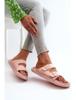 Dámské lehké pěnové pantofle s přezkami Big Star růžová Dámské lehké pěnové pantofle s přezkami Big Star růžová