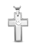 Ocelový křížek s výběrem řetízku IV