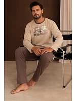 Pyžamo Regina 6008 dlouhé rukávy, velikosti M–3XL, Z26 Pyžamo Regina 6008 dlouhé rukávy, velikosti M–3XL, Z26