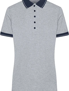 Daiber JN 705 Dámské žerzejové melírované polo 02.0705 grey heather/navy