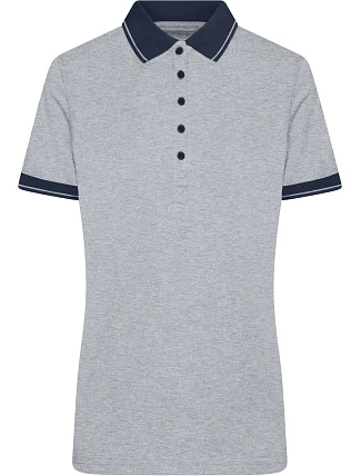Daiber JN 705 Dámské žerzejové melírované polo 02.0705 grey heather/navy Daiber JN 705 Dámské žerzejové melírované polo 02.0705 grey heather/navy