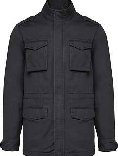 Kariban K 6164 Pánská bunda Safari 20.6164 washed black