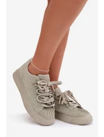 Dámské zdobené tenisky Calissea – zelené