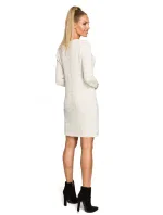 Dámské pletené šaty M713 slonová kost - Moe