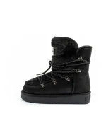 D.Franklin dámské sněhové boty zimní módní kožešina zateplené černé dámské