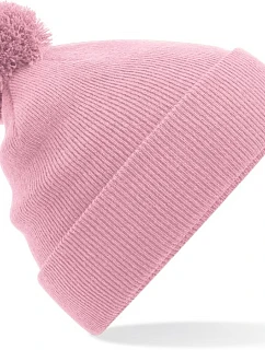 Beechfield B 426 Originální čepice s bambulí 53.0426 dusky pink