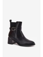 Boty na podpatku model 216655 Step in style Boty na podpatku model 216655 Step in style