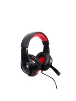 HERNÍ SLUCHÁTKA GEMBIRD USB 5.1 S PROSTOROVÝM SYSTÉMEM ČERNÁ/ČERVENÁ, MIKROFON, OVLÁDÁNÍ HLASITOSTI