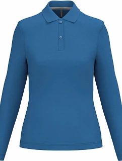 Kariban K 244 Dámské piqué polo s dlouhým rukávem 20.K244 light royal blue