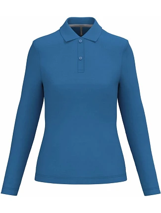 Kariban K 244 Dámské piqué polo s dlouhým rukávem 20.K244 light royal blue