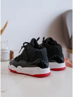 Dětské sportovní boty šněrovací černá-červená Darina Dětské sportovní boty šněrovací černá-červená Darina