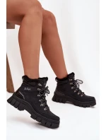 Zateplené dámské vysoké boty Lee Cooper LCJ-25-31-3911 Černé