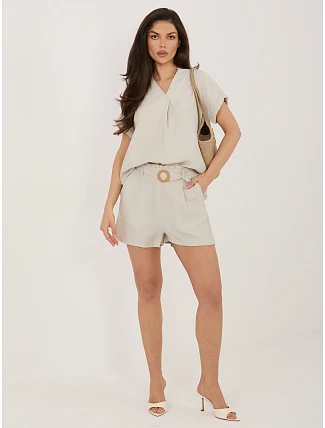 Šortky D60103M62612KA2 světle béžové